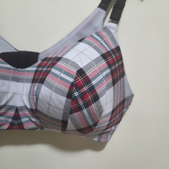 Torrid 42C Everyday Wire Free Lightly Lined 360 Back Smoothing Plaid Bra - Picture 15 of 15